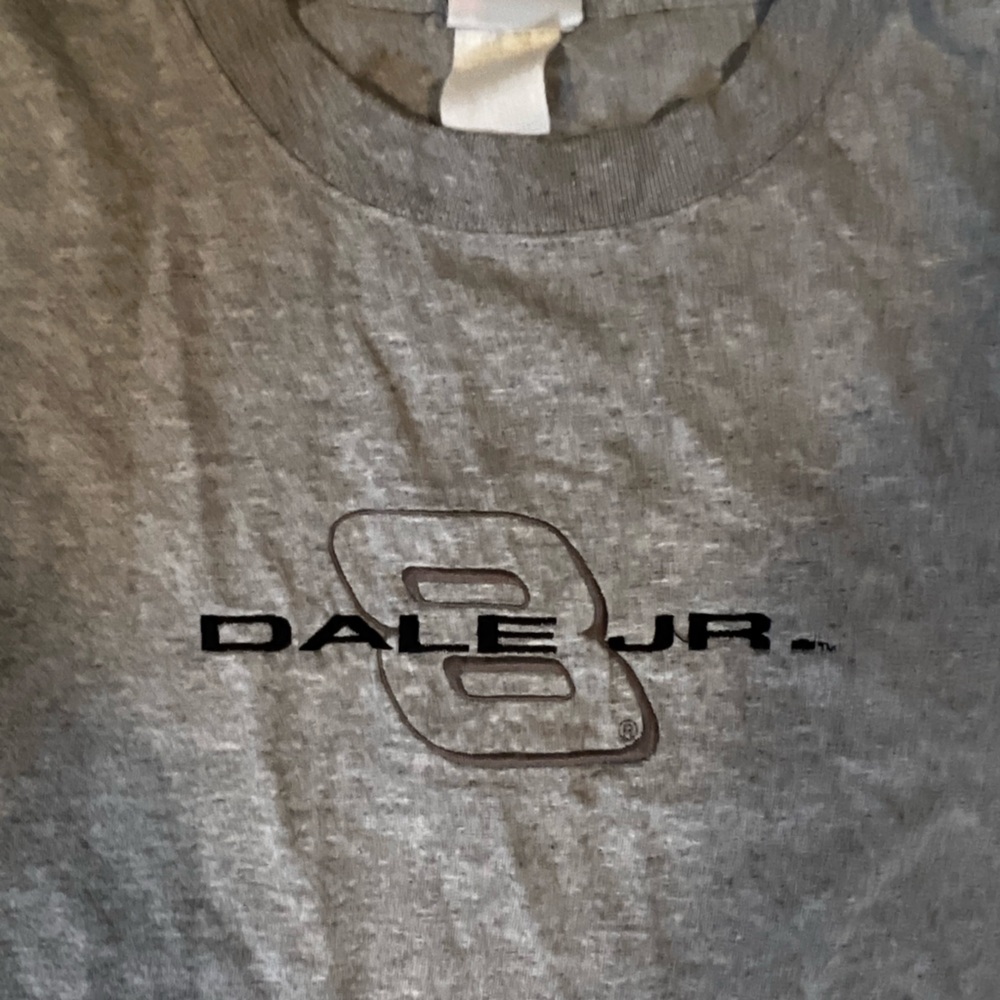 Chase Authentics Dale Earnhardt Jr Gray Embroidered NASCAR T-Shirt - Picture 2 of 8